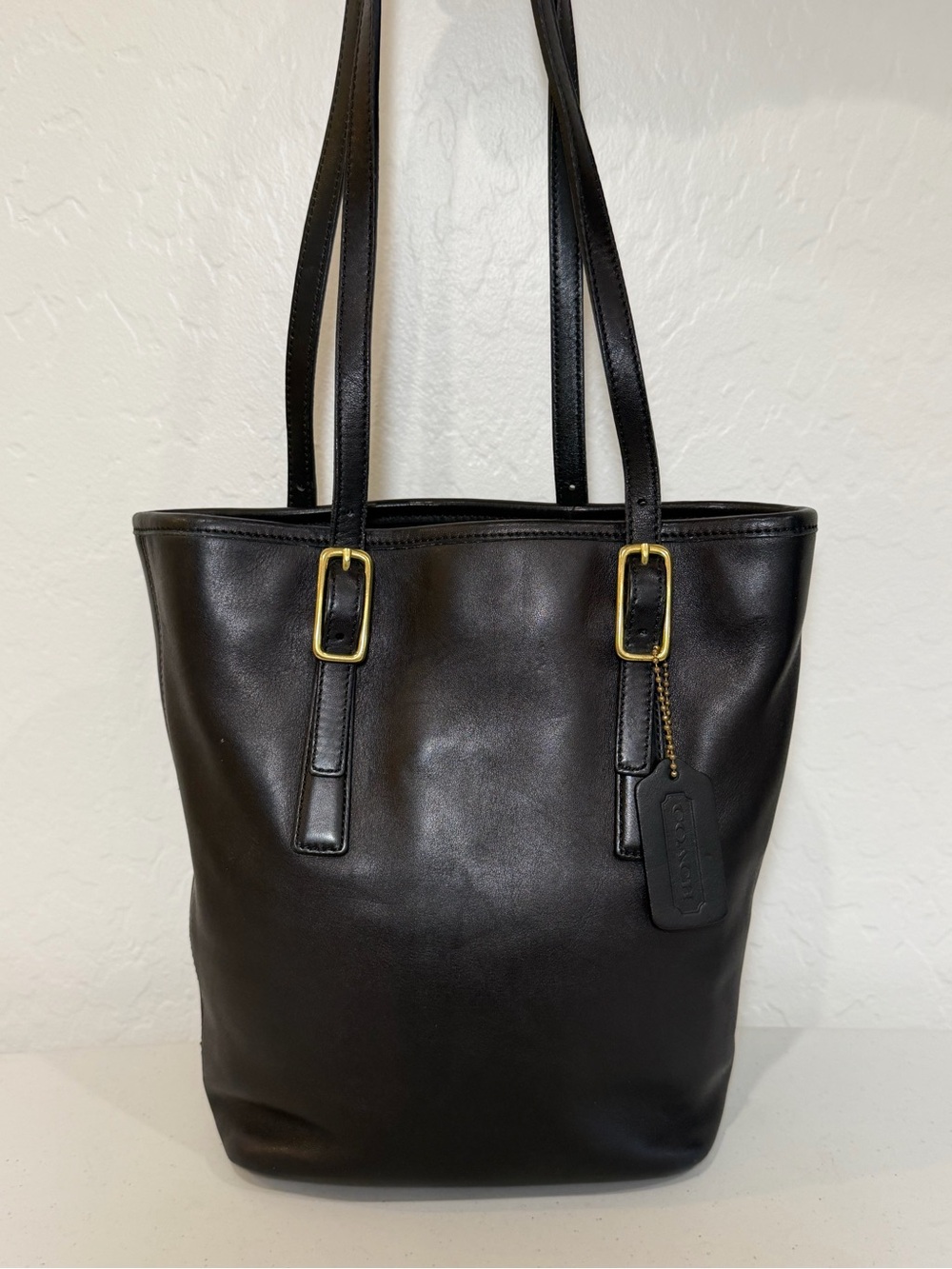 Coach Legacy Black Leather Bucket Bag Vintage